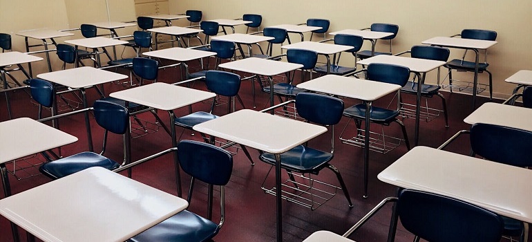 a classroom in a school 