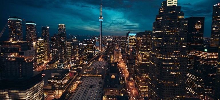 Toronto during the night 