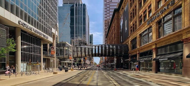 busy streets of Toronto