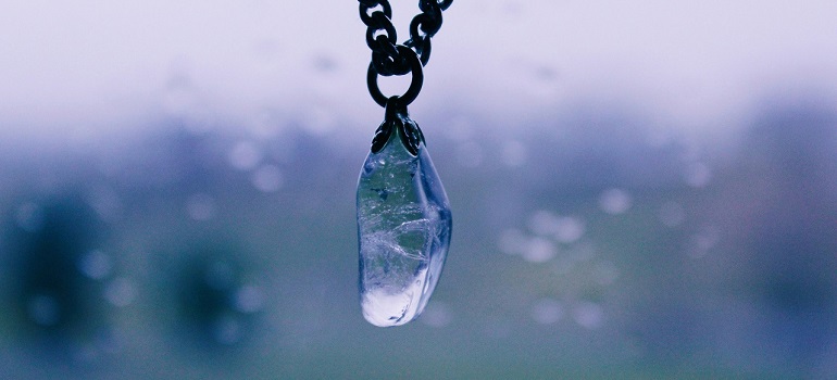 a blue pendant