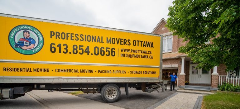 a moving van