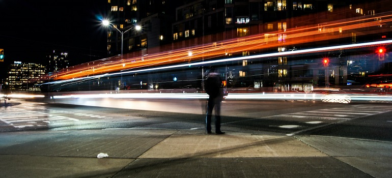 a man faced with the challenges of urban living in Mississauga