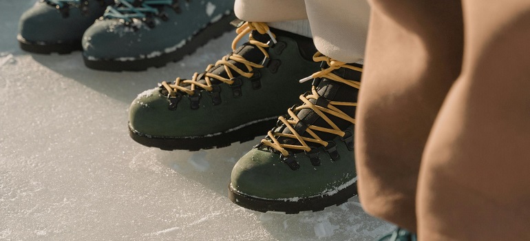 people wearing winter boots
