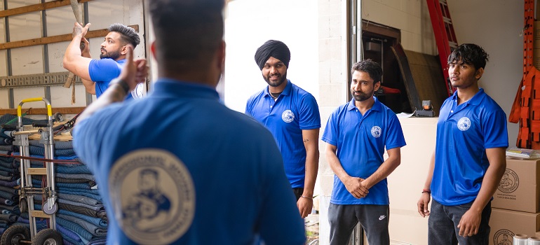 a team of movers