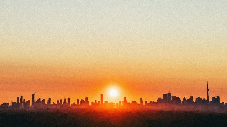 Sunrise over Toronto