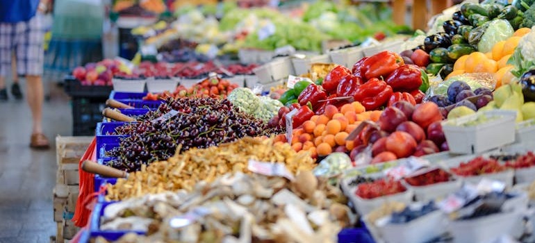 a farmers' market 