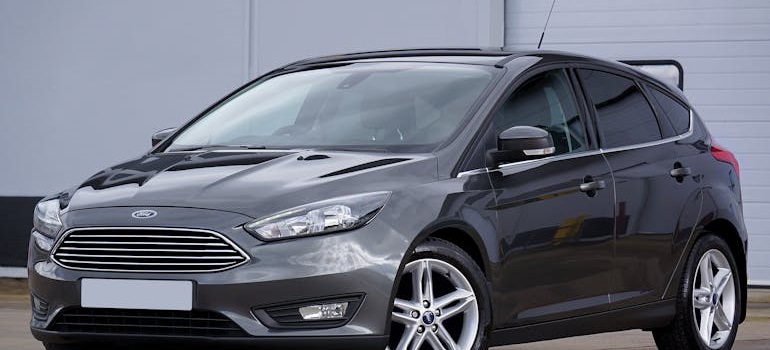 Ford Focus parked in front of a building, one of the popular car models in Toronto