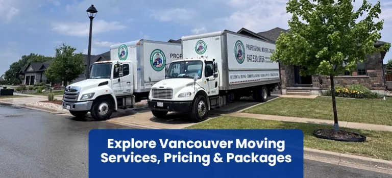 Professional crew loading furniture into a truck for residential and commercial Vancouver Moving Services.