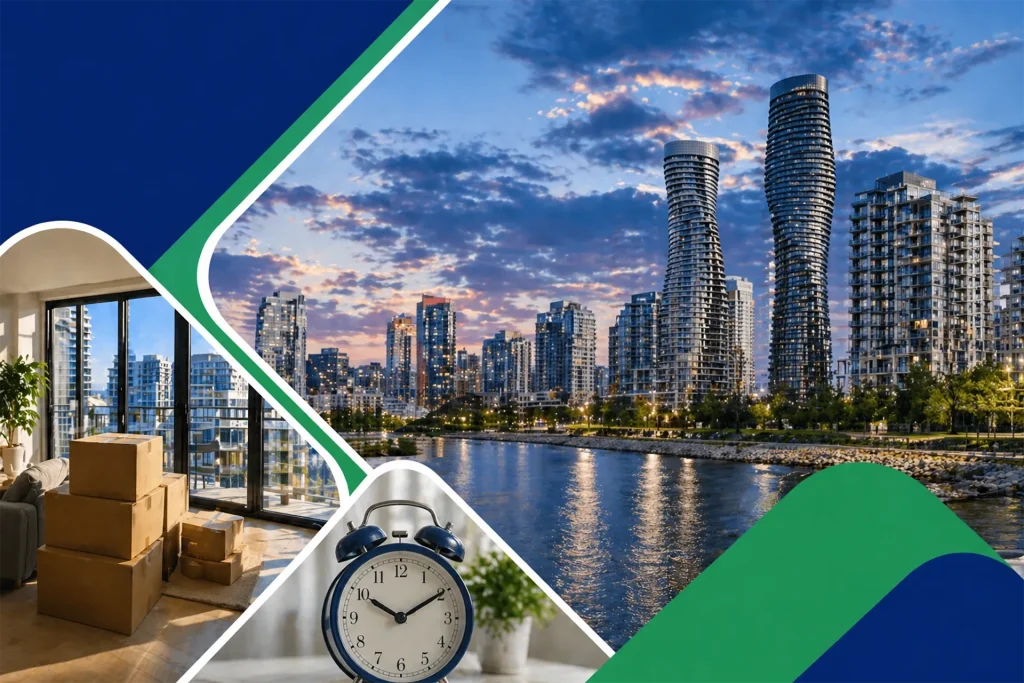 Strategic landscape-formatted financial guide detailing precise condo moving hourly rates in Mississauga to ensure transparent high-rise relocation budgeting and accurate labor cost planning.