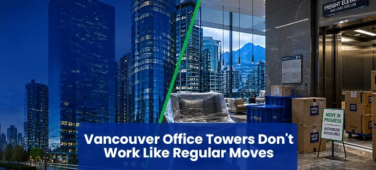 Vancouver office movers preparing desks and equipment for relocation